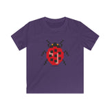 Kid's T-Shirt Pixel Bugs ladybug