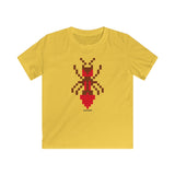 Kid's T-Shirt Pixel Bugs ant