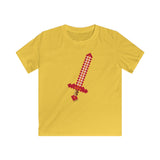 Kid's T-Shirt Pixel Sword Fire