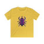 Kid's T-Shirt Pixel Bugs beetle