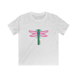 Kid's T-Shirt Pixel Bugs dragonfly