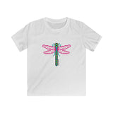 Kid's T-Shirt Pixel Bugs dragonfly