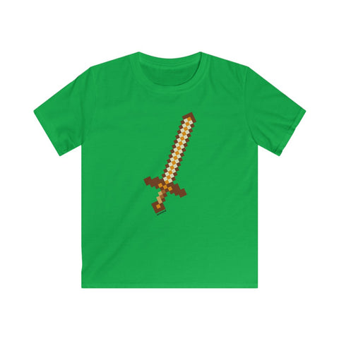 Kid's T-Shirt Pixel Sword Earth